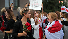 Moterų protestas Baltarusijoje