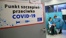 Skiepijimo nuo COVID-19 punktas Lenkijoje