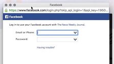 Apgaulingas prisijungimo per &bdquo;Facebook&ldquo; langelis