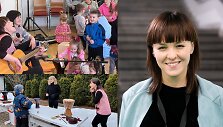 Raminta Naujanytė-Bjelle su &bdquo;Baltomis varnomis&ldquo; ir ukrainiečių vaikais