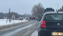 Nusidriekusi spūstis netoli Raudondvario