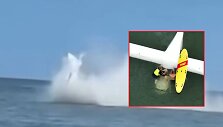 I&scaron;gelbėtas lėktuvo pilotas prie Oak salos