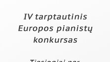 Europos pianistų konkursas