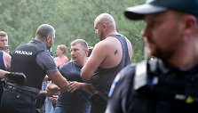 Gyventojų susirėmimas su policijos pareigūnais prie Rūdninkų poligono