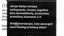 Sukčių siunčiamas prane&scaron;imas