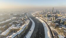 Žiemi&scaron;kas Vilnius i&scaron; auk&scaron;tai