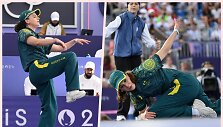 Australijos breiko &scaron;okėja Rachael Gunn, pravarde Raygun, sukėlė daug atgarsių.  