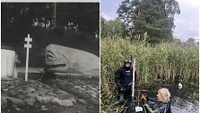 Mistinis gyvūnas - banginiukas / KU mokslininkai rado vietą, kur Nemune yra skulptūra