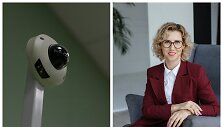 Filmavimo kamera ir Dovilė Urnikienė