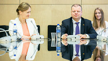 Viktorija Čmilytė-Nielsen ir Saulius Skvernelis