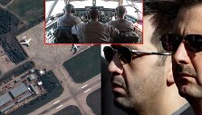 Rusų karinė oro bazė Sirijos Chmeimimo aerodrome ir Basharas al Assadas (de&scaron;inėje) su broliu