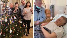 Zinaida su vyru, sūnumi ir marčia namuose / Su vyru hospise