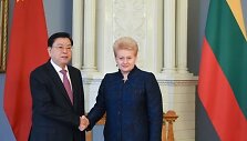 Lietuvos Respublikos Prezidentė Dalia Grybauskaitė susitiko su Kinijos Parlamento pirmininku Zhangu Dejiangu