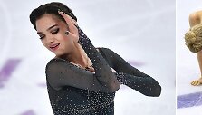 Rusijos dailiojo čiuožimo atstovės J.Medvedeva, J.Radionova ir A.Pogorilaja
