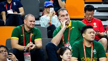 Mindaugas &Scaron;pokas ir Arvydas Sabonis