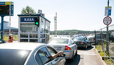 Automobilių eilės prie Smiltynės perkėlos