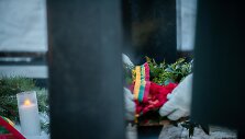 &Scaron;alies vadovai pagerbė vasario 16-osios Signatarų atminimą