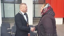 Alytaus merą Vytautą Grigaravičių sveikino miestelėnai