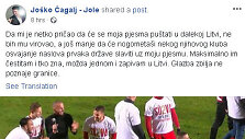 Jole įra&scaron;as socialiniame tinkle