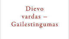 Knygos &bdquo;Dievo vardas &ndash; Gailestingumas&ldquo; vir&scaron;elis