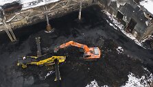 Darbai po padangų gaisro &bdquo;Ekologistika&ldquo; teritorijoje