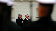 JAV prezidentas George'as W.Bushas Vilniuje 2002-aisiais
