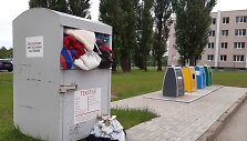 Perpildyti tekstilės konteineriai Tauragėje