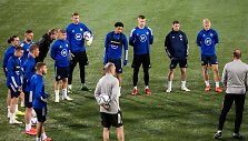 &Scaron;iaurės Airijos futbolo rinktinės treniruotė