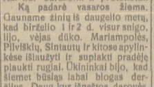 1924 m. birželio 6. &bdquo;Lietuvos žinių&ldquo; straipsnis