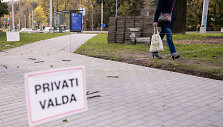 Ant &scaron;aligatvio aptverta privati teritorija