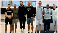 &bdquo;Kings&ldquo; lietuviai D.Dulkys ir D.Sabonis susitiko su &Scaron;.Jasikevičiumi ir T.Masiuliu. &Scaron;ie treneriai susitiko ir su :Kings&ldquo; strategu M.Brownu.