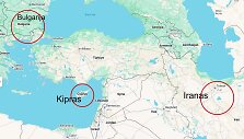 Bulgarija, Kipras, Iranas