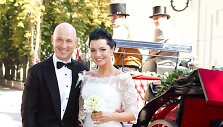 Algirdas ir Milisandra Radzevičiai 2011 metais, savo vestuvių ir sūnaus krik&scaron;tynų dieną 