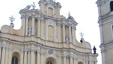 &Scaron;ventų Jonų bažnyčios fasadas - garsiausias J.Ch.Glaubitzo kūrinys