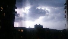 Žaibai ir stipri liūtis Vilniuje 2014 m. liepos 12 d. 