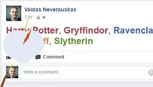 Hario Poterio metinių minėjimo funkcija socialiniame tinkle &bdquo;Facebook&ldquo;