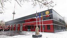 Rekonstruoto Vilniaus prie&scaron;gaisrinės gelbėjimo valdybos 1-osios komandos pastato atidarymas
