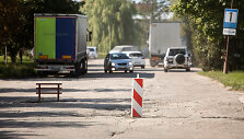 Prastos būklės Metalo gatvės atkarpa