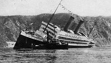 &bdquo;Principessa Jolanda&ldquo; pasviro i&scaron; karto po paleidimo, o vėliau visai prigulė ant &scaron;ono  &copy;commons.wikimedia.org