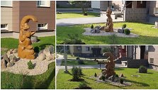 Roma Liutkevičienė puoselėja daugiabučio kiemą