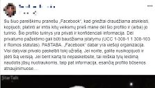 Deklaracija, kuria parei&scaron;kiama, kad vartotojas atima teisę i&scaron; &bdquo;Facebook&ldquo; naudotis ir platinti jo nuotraukas