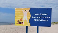 &Scaron;ventojoje vietoj moterų paplūdimio įkurtas paplūdimys poilsiautojams su gyvūnais