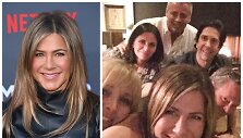 Jennifer Aniston su kolegomis i&scaron; serialo &bdquo;Draugai&ldquo;