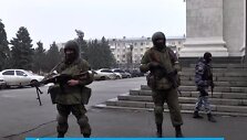 Luhansko separatistų valdžios pastatus blokuoja ginkluoti asmenys