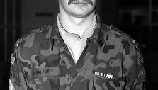 Pirmasis po Nepriklausomybės atkūrimo žuvęs Lietuvos karys Normundas Valteris (1993 m.)