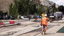 Gatvės ir dviračių tako įrengimo darbai Algirdo gatvėje