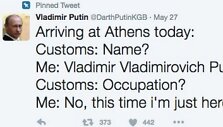 V.Putiną parodijuojanti &bdquo;Twitter&ldquo; paskyra