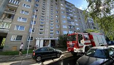 Gaisras daugiabučio bute Justini&scaron;kių gatvėje