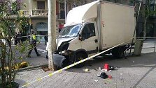 Sunkvežimis, kuriam sugedo stabdžiai, rėžėsi į pėsčiuosius