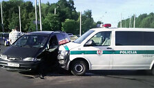 Policijos avarija Kaune